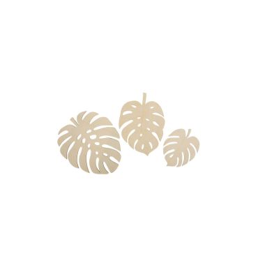 3 feuilles monstera en bois collection beach and surf | jourdefete.com 3 feuilles monstera en bois collection beach and surf | jourdefete.com