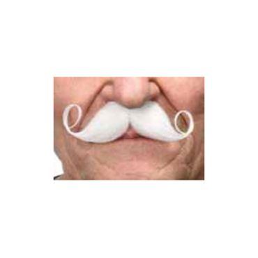 Moustache "Super Dandy" - Blanc Moustache "Super Dandy" - Blanc