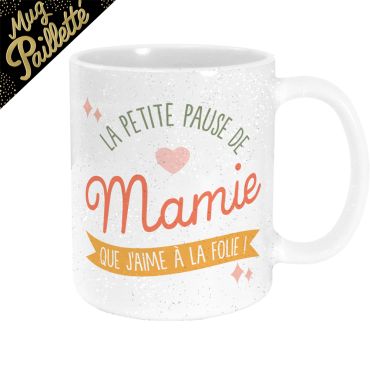 Mug blanc "La petite pause de Mamie" | jourdefete.com Mug blanc "La petite pause de Mamie" | jourdefete.com