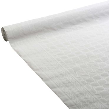 Nappe en papier damassé - 50 m - Couleur Blanc | jourdefete.com Nappe en papier damassé - 50 m - Couleur Blanc | jourdefete.com