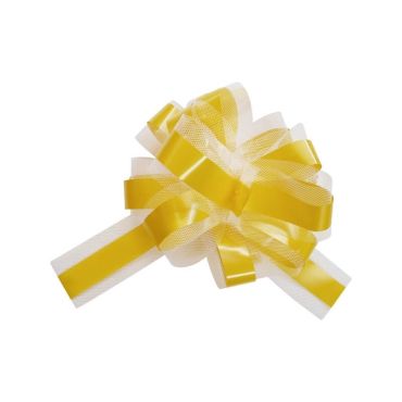 5 Nœuds automatiques en tulle - Jaune Vif | jourdefete.com 5 Nœuds automatiques en tulle - Jaune Vif | jourdefete.com