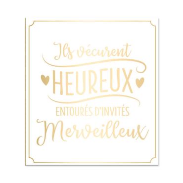 Livre d'or de mariage de la collection vive les mariés blanc et doré | jourdefete.com Livre d'or de mariage de la collection vive les mariés blanc et doré | jourdefete.com