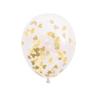 6 ballons avec confettis en forme de coeurs | jourdefete.com 6 ballons avec confettis en forme de coeurs | jourdefete.com
