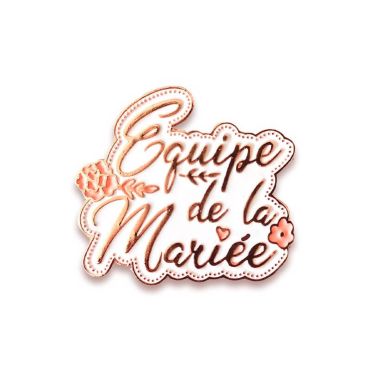 Broche équipe de la mariée rose gold | jourdefete.com Broche équipe de la mariée rose gold | jourdefete.com