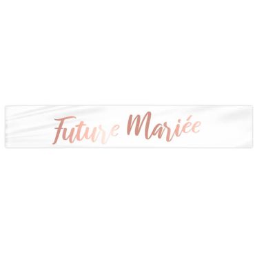 Echarpe blanche future mariée rose gold pour evjf | jourdefete.com Echarpe blanche future mariée rose gold pour evjf | jourdefete.com