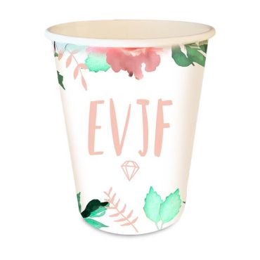 6 gobelets en carton EVJF | jourdefete.com 6 gobelets en carton EVJF | jourdefete.com