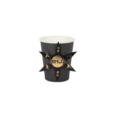 8 gobelets anniversaire ninja | jourdefete.com
