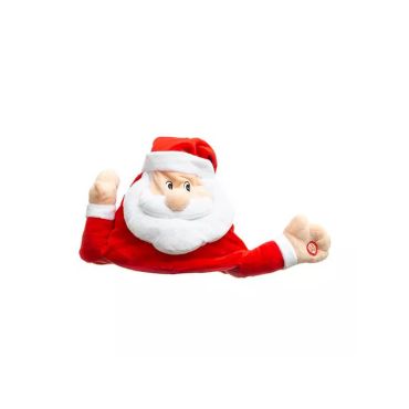Bonnet de Noël en peluche chantant - 22 cm | jourdefete.com Bonnet de Noël en peluche chantant - 22 cm | jourdefete.com