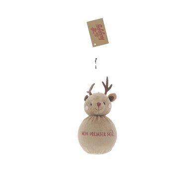 Boule de Noël en peluche tête de renne “Mon Premier Noël” | jourdefete.com Boule de Noël en peluche tête de renne “Mon Premier Noël” | jourdefete.com
