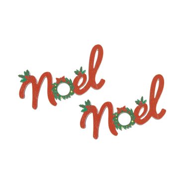 Confettis de table Noël en bois peint "Noël" rouge avec houx et couronne décorative | jourdefete.com Confettis de table Noël en bois peint "Noël" rouge avec houx et couronne décorative | jourdefete.com