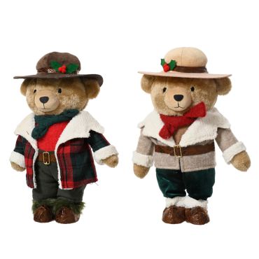 Ours de Noël Lords 31 cm décoratif avec habits élégants et chapeau festif | jourdefete.com Ours de Noël Lords 31 cm décoratif avec habits élégants et chapeau festif | jourdefete.com