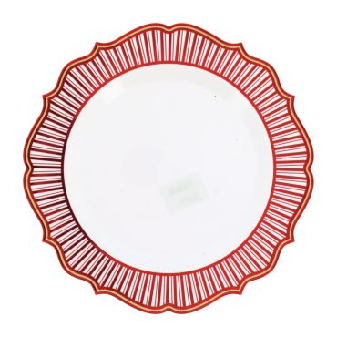 Lot de 4 assiettes de Noël réutilisables rouges blanches et dorées Santa's Christmas 27 cm | jourdefete.com Lot de 4 assiettes de Noël réutilisables rouges blanches et dorées Santa's Christmas 27 cm | jourdefete.com