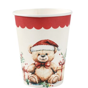 Gobelet en carton Teddy de Noël 27 cl avec motif ourson festif | jourdefete.com Gobelet en carton Teddy de Noël 27 cl avec motif ourson festif | jourdefete.com