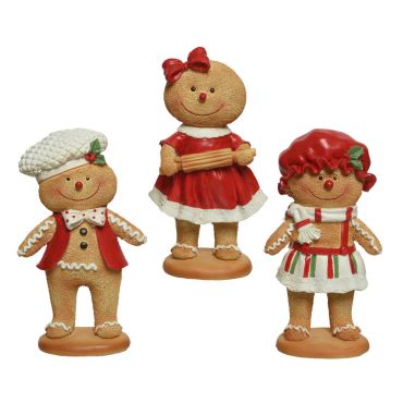 Figurines pain d’épices de Noël en résine H16cm – modèles assortis festifs | jourdefete.com Figurines pain d’épices de Noël en résine H16cm – modèles assortis festifs | jourdefete.com