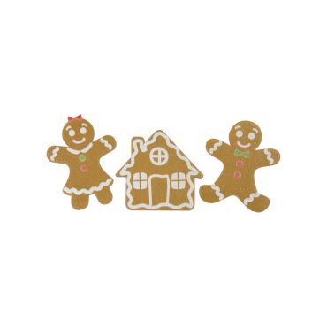 Confettis de table Noël en bois "Gingerbread" avec bonshommes et maison pain d’épice | jourdefete.com Confettis de table Noël en bois "Gingerbread" avec bonshommes et maison pain d’épice | jourdefete.com