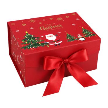 Boîte cadeau de Noël en carton - Père Noël - Taille M Boîte cadeau de Noël en carton - Père Noël - Taille M