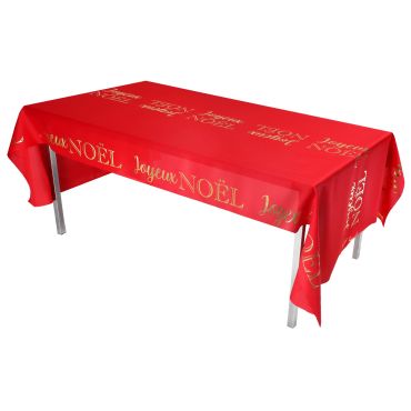 nappe rouge joyeux noël | jourdefete.com nappe rouge joyeux noël | jourdefete.com
