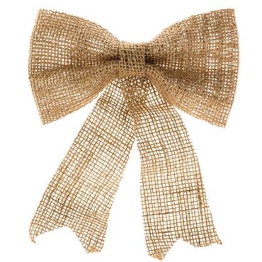 nœud toile de jute de 24 cm | jourdefete.com nœud toile de jute de 24 cm | jourdefete.com