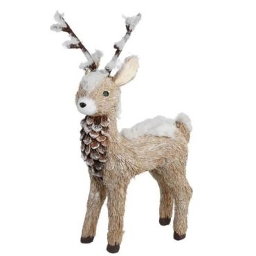 renne en paille à poser pour noël nature | jourdefete.com renne en paille à poser pour noël nature | jourdefete.com