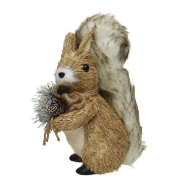 écureuil à poser avec branche de sapin de 27 cm | jourdefete.Com écureuil à poser avec branche de sapin de 27 cm | jourdefete.Com