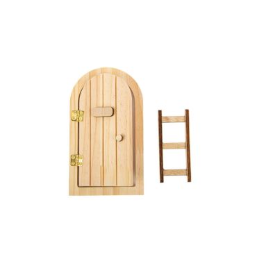 petite porte en bois avec échelle du lutin farceur - 8 x 3.5 cm petite porte en bois avec échelle du lutin farceur - 8 x 3.5 cm