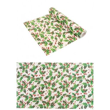 chemin de table houx et paillettes dorées | jourdefete.com chemin de table houx et paillettes dorées | jourdefete.com