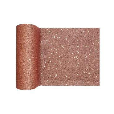 chemin de table a paillettes rose gold | jourdefete.com