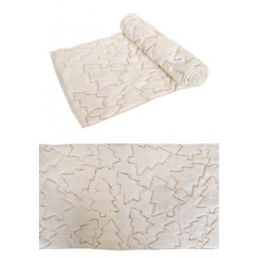 chemin de table soft dream blanc et sapins dores | jourdefete.com chemin de table soft dream blanc et sapins dores | jourdefete.com