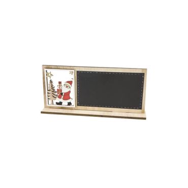 père noël avec ardoise sur socle de 22 cm | jourdefete.com père noël avec ardoise sur socle de 22 cm | jourdefete.com