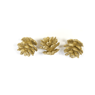 10 mini pommes de pin pailletees dorees | jourdefete.com 10 mini pommes de pin pailletees dorees | jourdefete.com