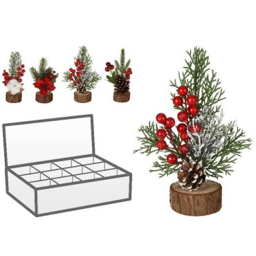 fleurs noël rondin de bois | jourdefete.com fleurs noël rondin de bois | jourdefete.com