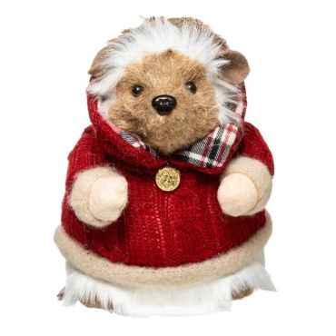 hérisson habillé décoration à poser de Noël de 20 cm| jourdefete.com hérisson habillé décoration à poser de Noël de 20 cm| jourdefete.com