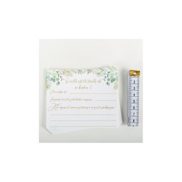 10 cartes jeu taille bidon blanc et vert collection oh baby | jourdefete.com