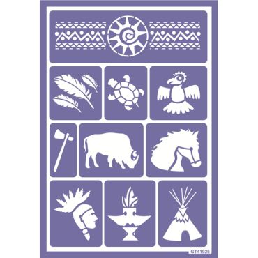 Pochoir Indien Grim'Tout Pochoir Indien Grim'Tout