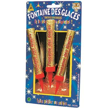 Blister de 3 Fontaines des Glaces 9.5 cm Blister de 3 Fontaines des Glaces 9.5 cm