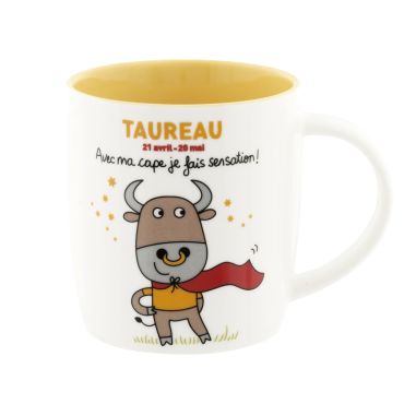 Mug Horoscope Taureau - Derrière La Porte Mug Horoscope Taureau - Derrière La Porte