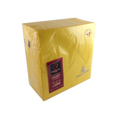 100 Serviettes Ouate de Cellulose Jaune 100 Serviettes Ouate de Cellulose Jaune