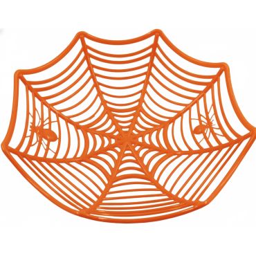 Panier à bonbons Halloween toile d’araignée orange 27 x 8 cm | jourdefete.com Panier à bonbons Halloween toile d’araignée orange 27 x 8 cm | jourdefete.com
