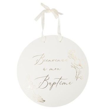 Mettez en valeur ce magnifique panneau de la collection Baptême Crème et Or | jourdefete.com Mettez en valeur ce magnifique panneau de la collection Baptême Crème et Or | jourdefete.com