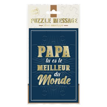 Puzzle message à assembler “Papa tu es le meilleur du monde” avec enveloppe pour fête des pères | jourdefete.com Puzzle message à assembler “Papa tu es le meilleur du monde” avec enveloppe pour fête des pères | jourdefete.com