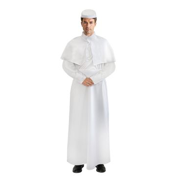 Déguisement de pape homme avec robe blanche | jourdefete.com Déguisement de pape homme avec robe blanche | jourdefete.com