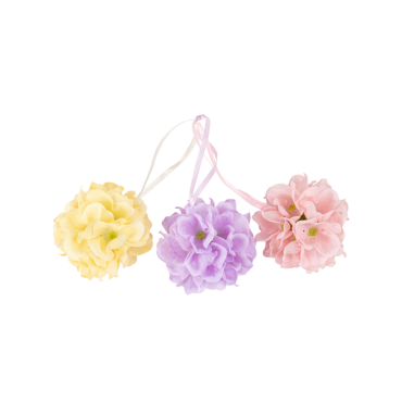 Suspensions hortensia jaune, lilas et rose - Ø 6,5 cm | jourdefete.com Suspensions hortensia jaune, lilas et rose - Ø 6,5 cm | jourdefete.com