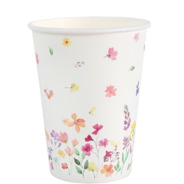 Gobelets en carton Pâques décor fleurs pastel style printanier | jourdefete.com Gobelets en carton Pâques décor fleurs pastel style printanier | jourdefete.com