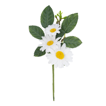 Branche de marguerites et feuillage blanc et vert 15 cm – décoration naturelle et élégante | jourdefete.com Branche de marguerites et feuillage blanc et vert 15 cm – décoration naturelle et élégante | jourdefete.com