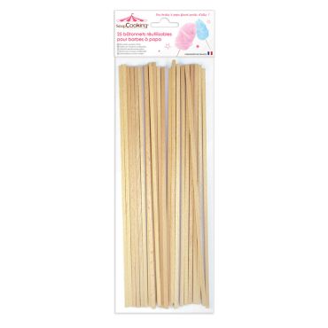 Bâtonnets en bois pour barbes à papa maison | jourdefete.com Bâtonnets en bois pour barbes à papa maison | jourdefete.com