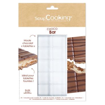 Moule à chocolat Choco Bar ScrapCooking pour tablettes fourrées maison | jourdefete.com Moule à chocolat Choco Bar ScrapCooking pour tablettes fourrées maison | jourdefete.com