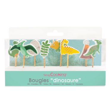 Bougies dinosaure pour décoration de gâteau sur le thème préhistorique | jourdefete.com Bougies dinosaure pour décoration de gâteau sur le thème préhistorique | jourdefete.com