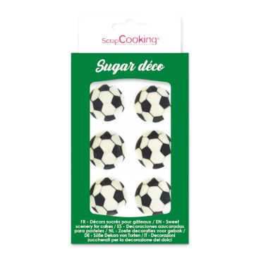 Décorations sucrées en forme de ballon de football pour gâteaux | jourdefete.com Décorations sucrées en forme de ballon de football pour gâteaux | jourdefete.com