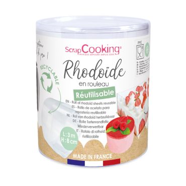 Ruban de rhodoïde pour entremets 3m x 8cm | jourdefete.com Ruban de rhodoïde pour entremets 3m x 8cm | jourdefete.com