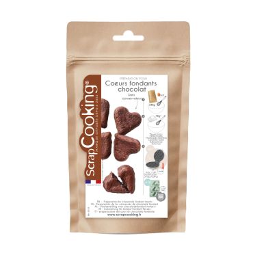 Préparation pour Cœurs Fondants Chocolat ScrapCooking, mix gourmand pour réaliser des desserts fondants maison | jourdefete.com Préparation pour Cœurs Fondants Chocolat ScrapCooking, mix gourmand pour réaliser des desserts fondants maison | jourdefete.com